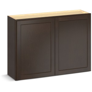RELIABILT Parkstone II Wall Cabinet, Espresso Stained, 42" W, 2 Doors, Fully Assembled - 641369 | Lowe's Pro Supply